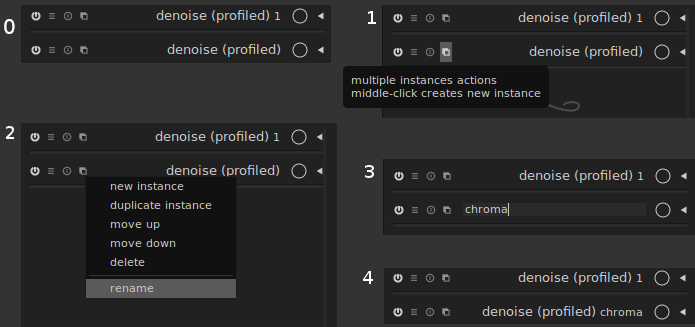 Renaming an instance